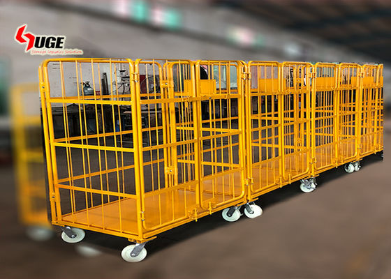 chariot pliable à taille de 1100*800*1700MM, chariot adapté aux besoins du client à logistique avec la roulette muette